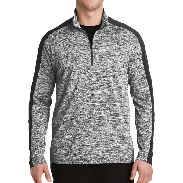 PosiCharge ® Electric Heather Colorblock 1/4 Zip Pullover Thumbnail