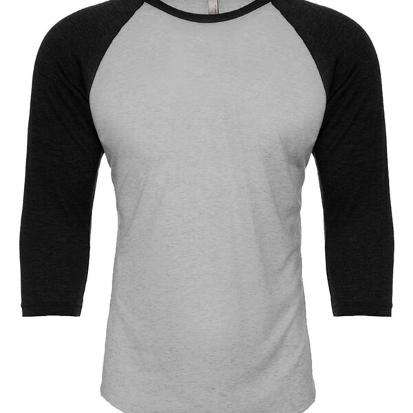 Unisex CVC Three-Quarter Sleeve Raglan T-Shirt Thumbnail
