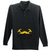 Long Sleeve Silk Touch Polo with Pocket Thumbnail