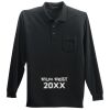 Long Sleeve Silk Touch Polo with Pocket Thumbnail