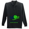 Long Sleeve Silk Touch Polo with Pocket Thumbnail
