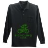 Long Sleeve Silk Touch Polo with Pocket Thumbnail