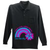 Long Sleeve Silk Touch Polo with Pocket Thumbnail